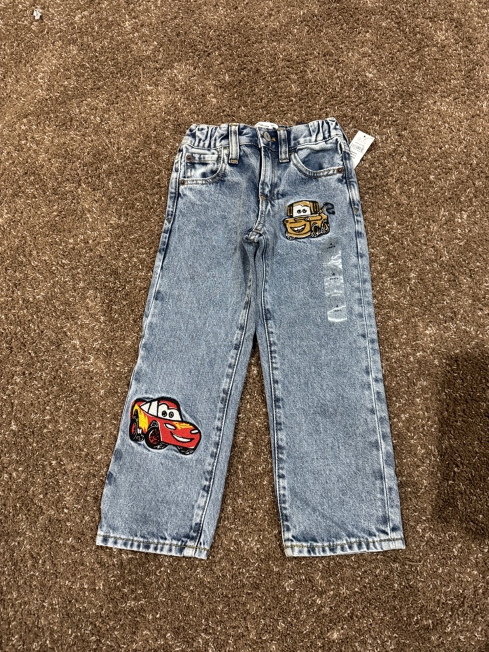 GAP Denim Jeans with Lightning McQueen Patches